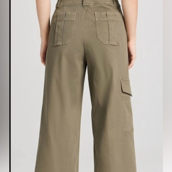 Women's Spanx Olive Wide-Leg Cargo Pants - Picture 2 of 8